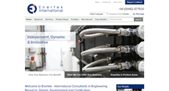 Desktop Screenshot of enertekinternational.com